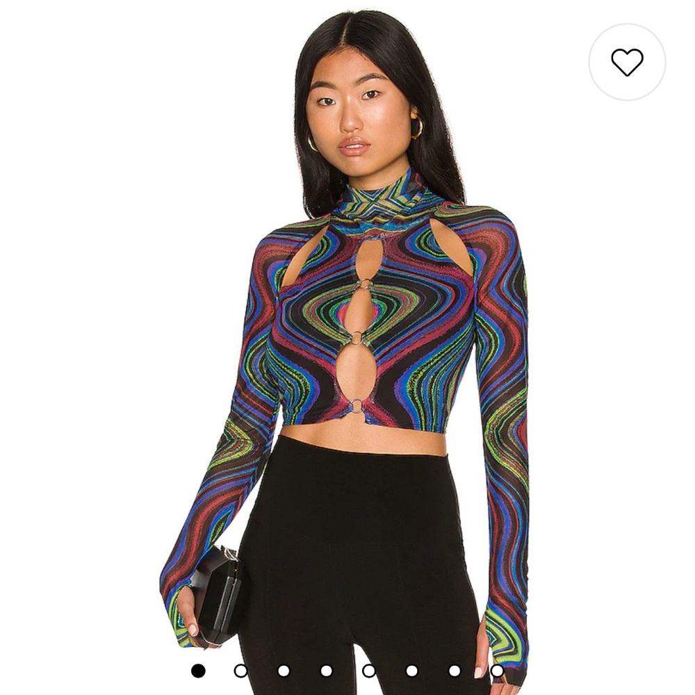 AFRM Maui Top Electric Swirl XS Revolve